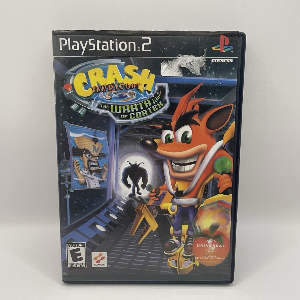 PlayStation 2 Crash Bandicoot: The Wrath of Cortex Video Game & Manual